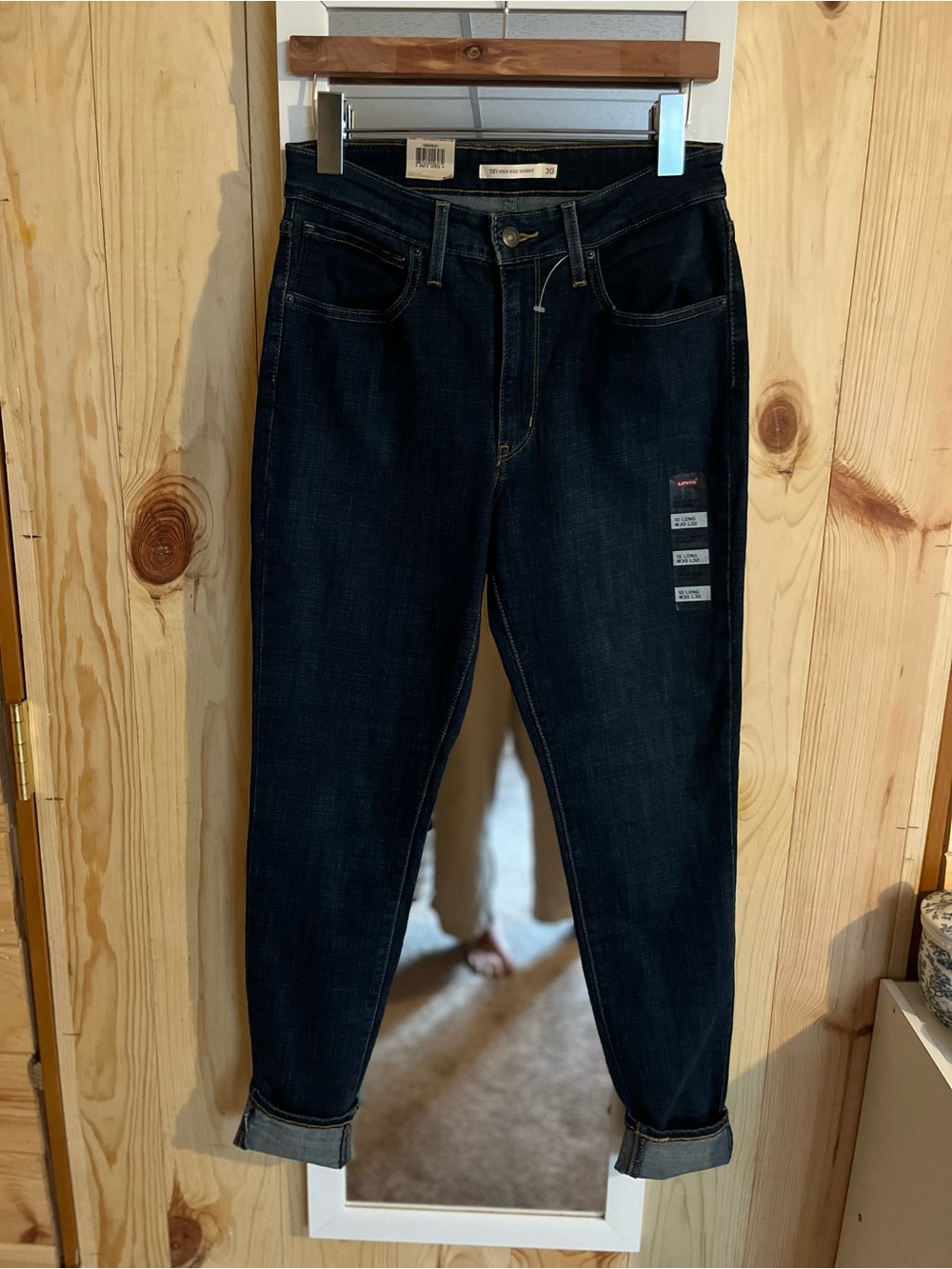 Levi’s 721 High Rise Skinny Jeans NWT 10 Long